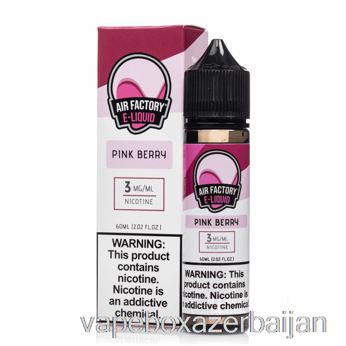 E-Juice Vape Pink Berry - Air Factory - 60mL 0mg